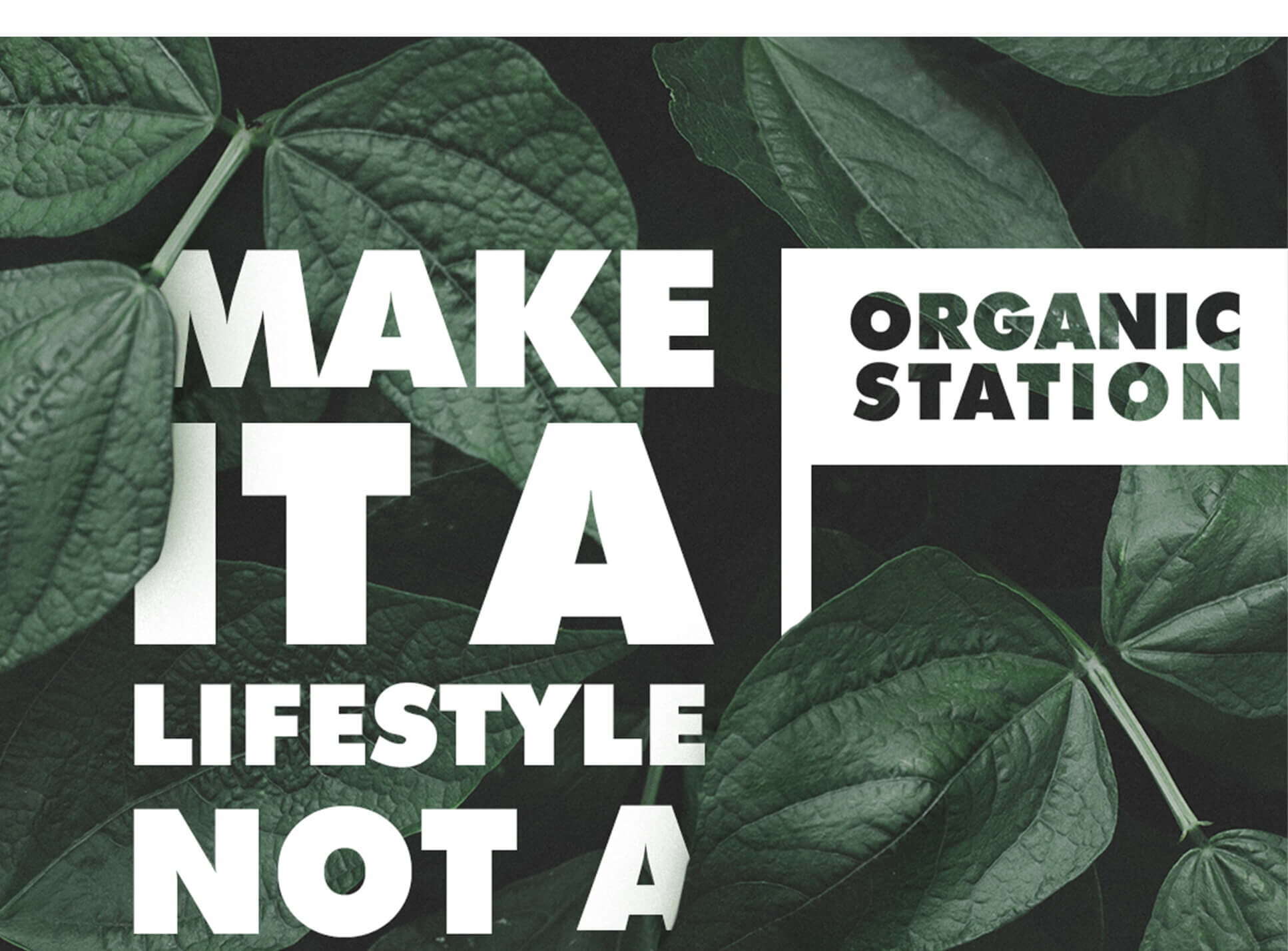 Organic Station slogan visualisation
