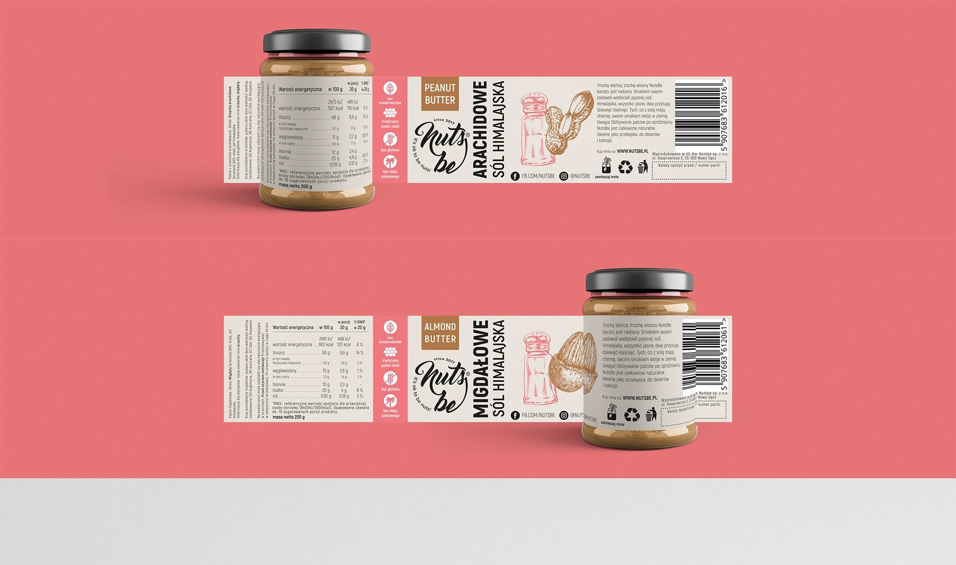 NutsBe label design