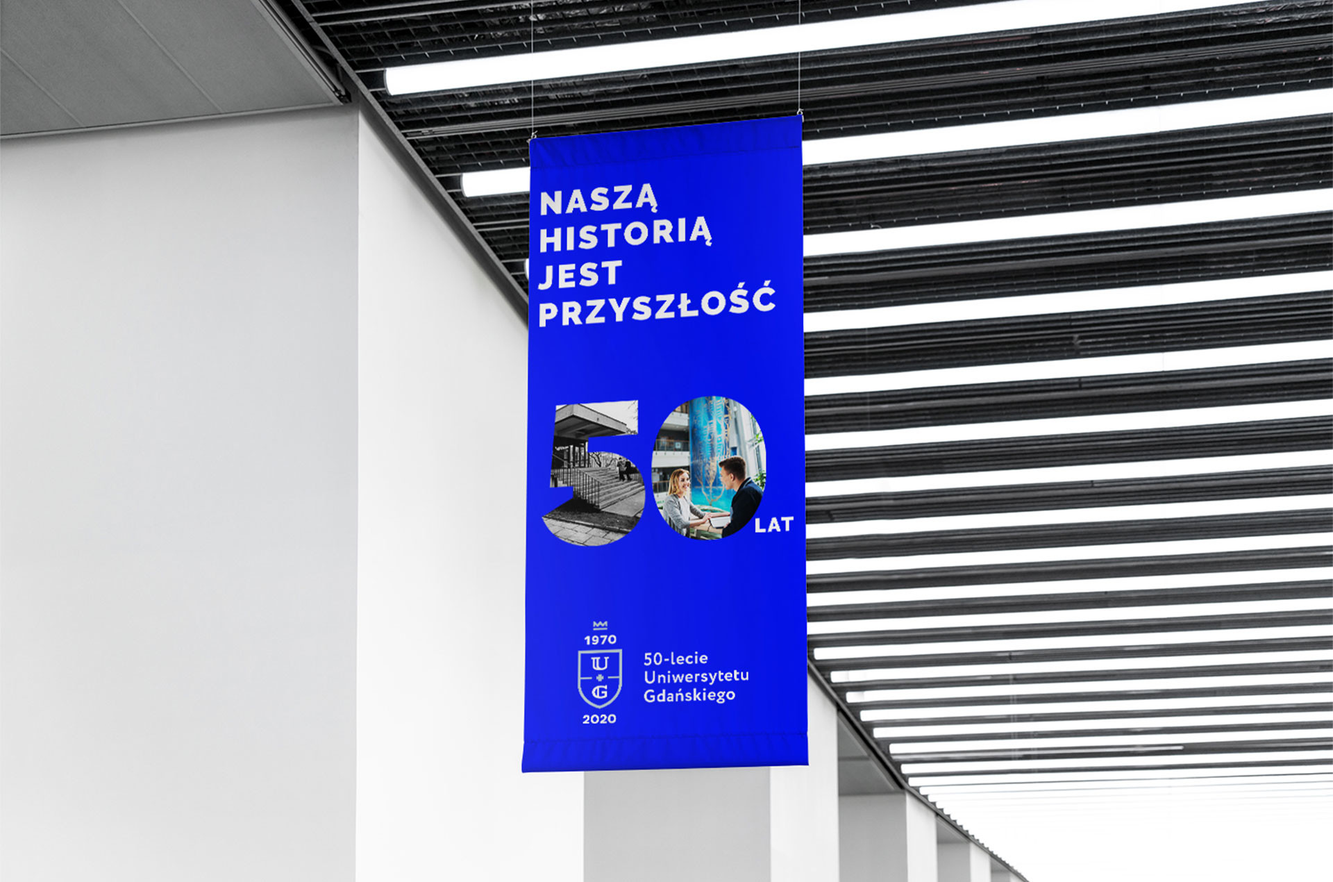 Projekt plakatów na rocznicę Uniwersytetu Gdańskiego